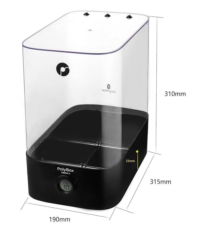 polymaker Filament Storage Box for 2x1kg Spools or 3kg Spool- PolyBox Edition II 3D Printer Filament Holder 3D Printing Filament Spool Storage Box - Image 3